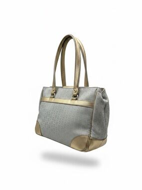 2 NWT MICHAEL by Micheal Kors Metallic Gold Items: Tote Bag & matching key chain